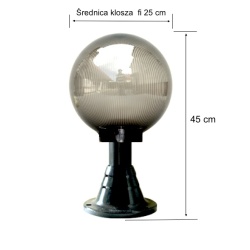 Lampa ogrodowa Rondo wys.45 cm