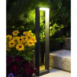 Lampa led ogrodowa wys 80 cm. 7 wat. Aluminium