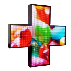 Full Color krzyż jednostronny, apteczny led  96 cm x 96 cm. 